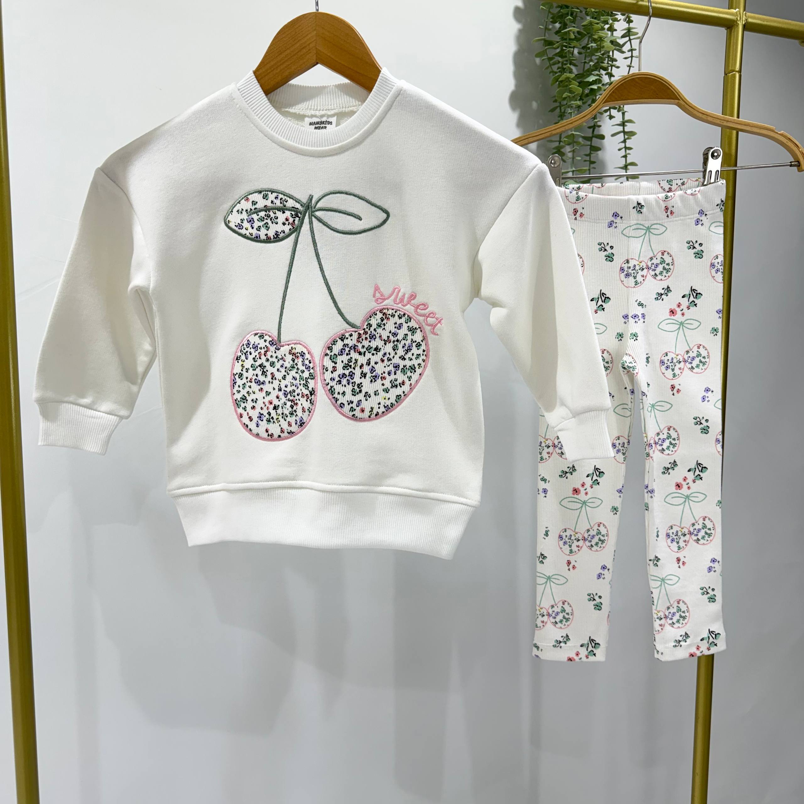 Cherry  white set 