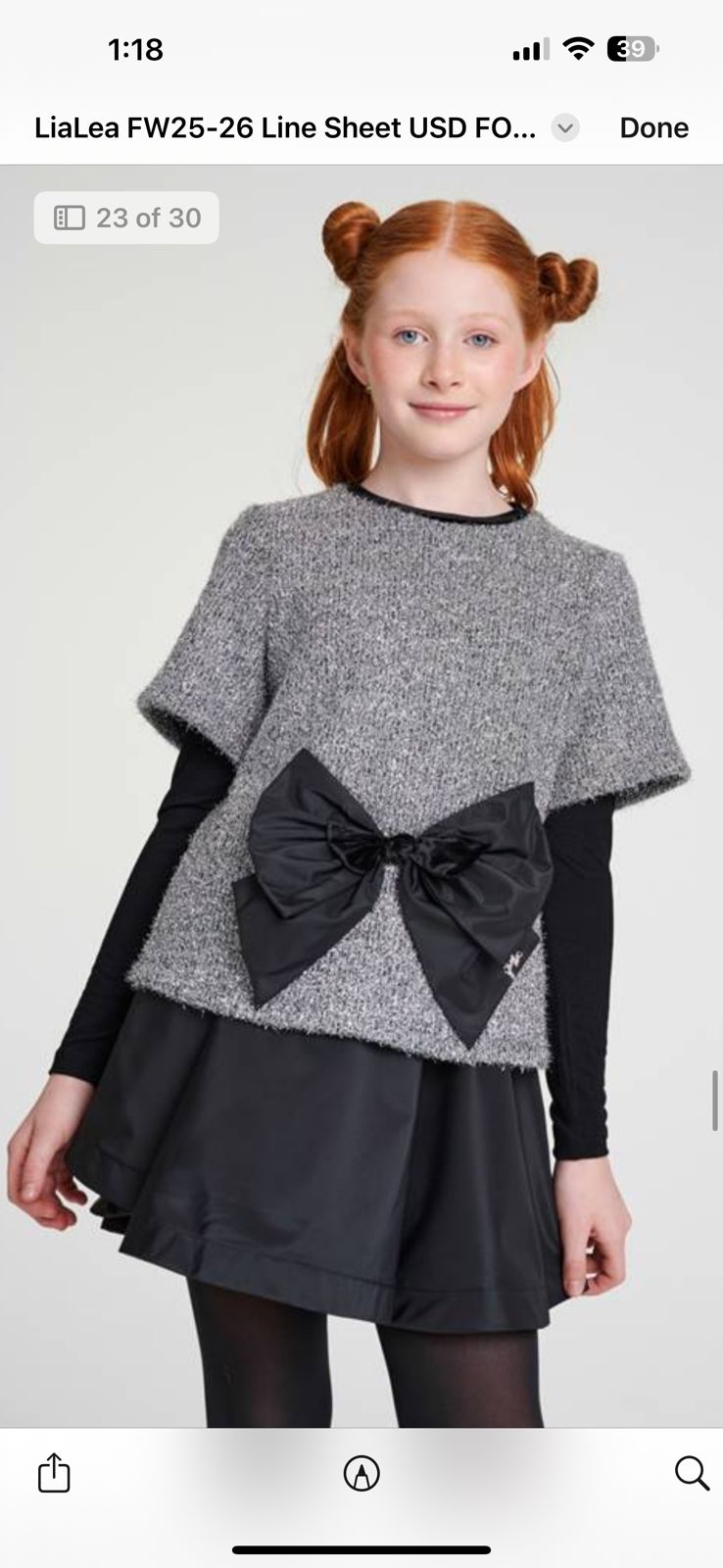 Black and silver Bow dress