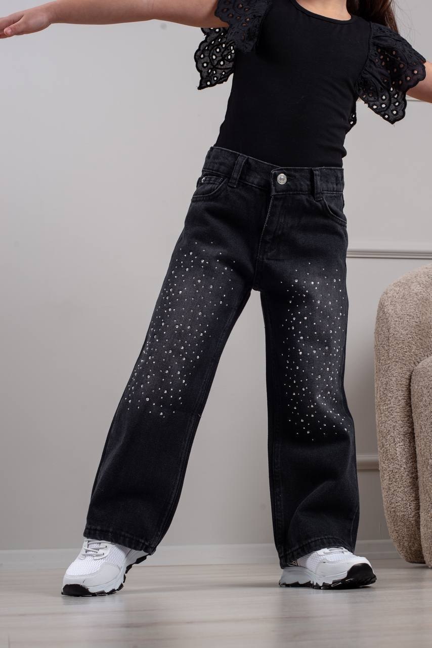Black denim pant 